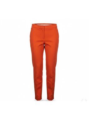 Ann Taylor Women’s Red Polyester Blend Slim Fit Side-Zip Pants Size 10